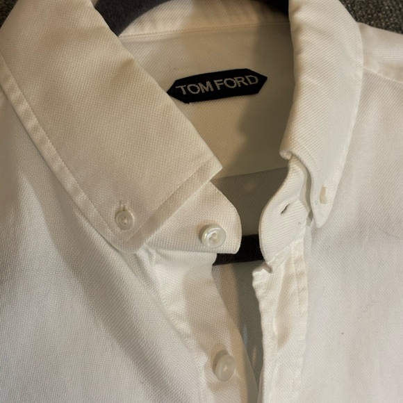 Tom Ford Cream Button Down Shirt - Picture 4 of 8